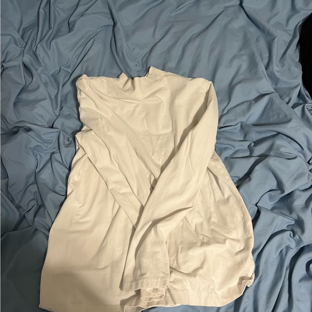 Cream Long Sleeve Top